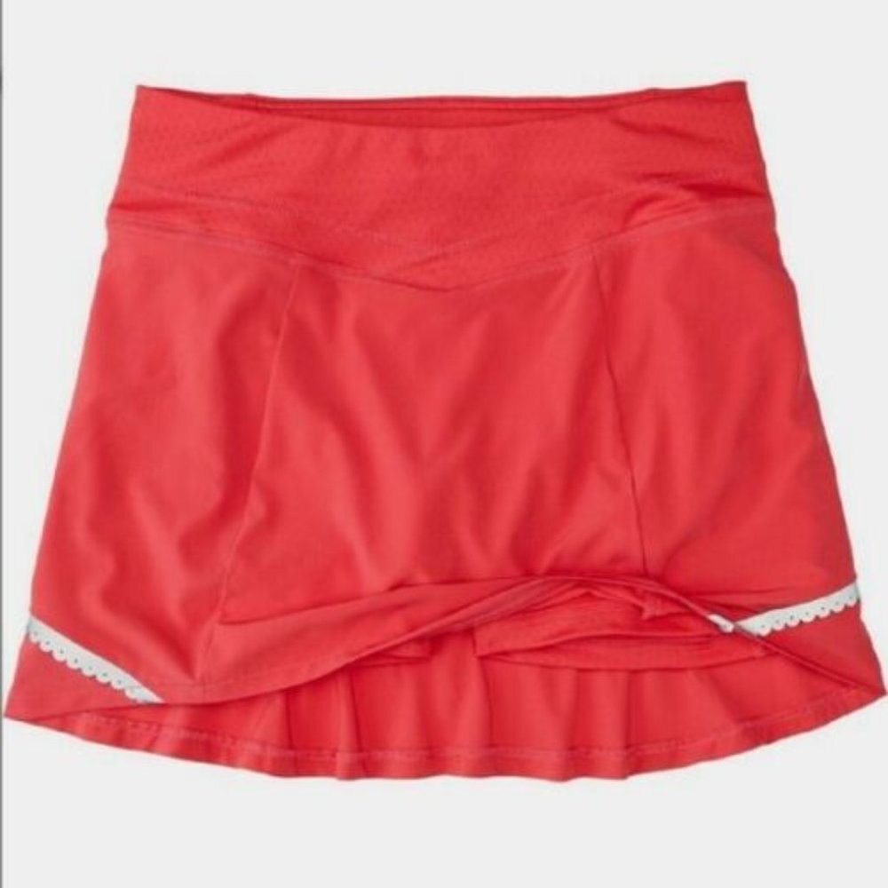 ✨2/$20 Title Nine Pink Flounce Reflective Tennis Skort Skirt Shorts XS H12413 - Picture 9 of 12